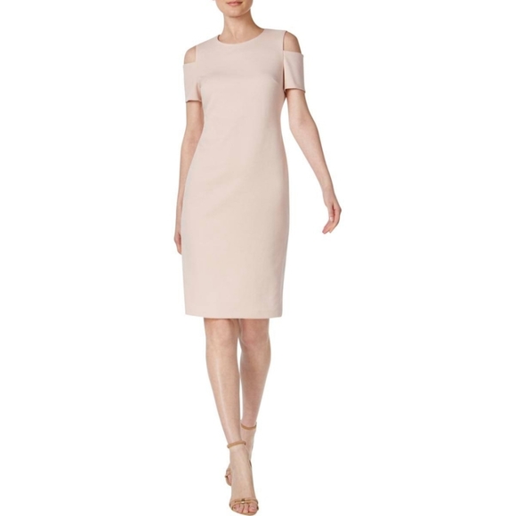 Cold Shoulder Calvin Klein Midi Dress | 8 - Picture 1 of 3